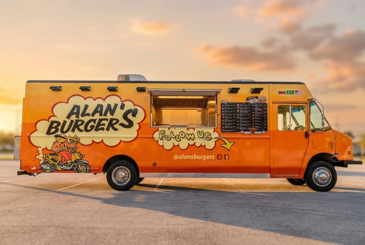 Alans Burgers — Burgers food truck at World Food Trucks