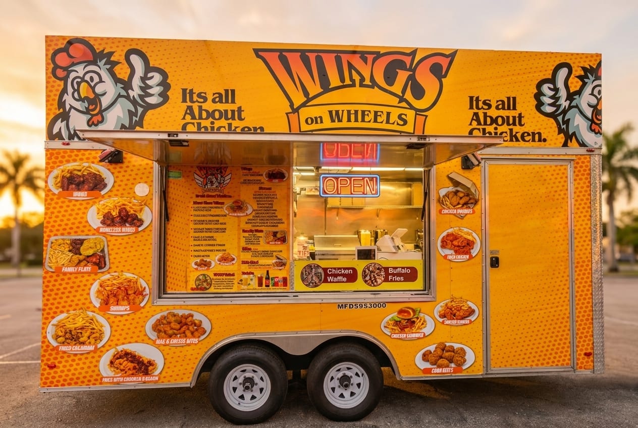 Wings On Wheels 2 — Chicken Wings food truck at World Food Trucks